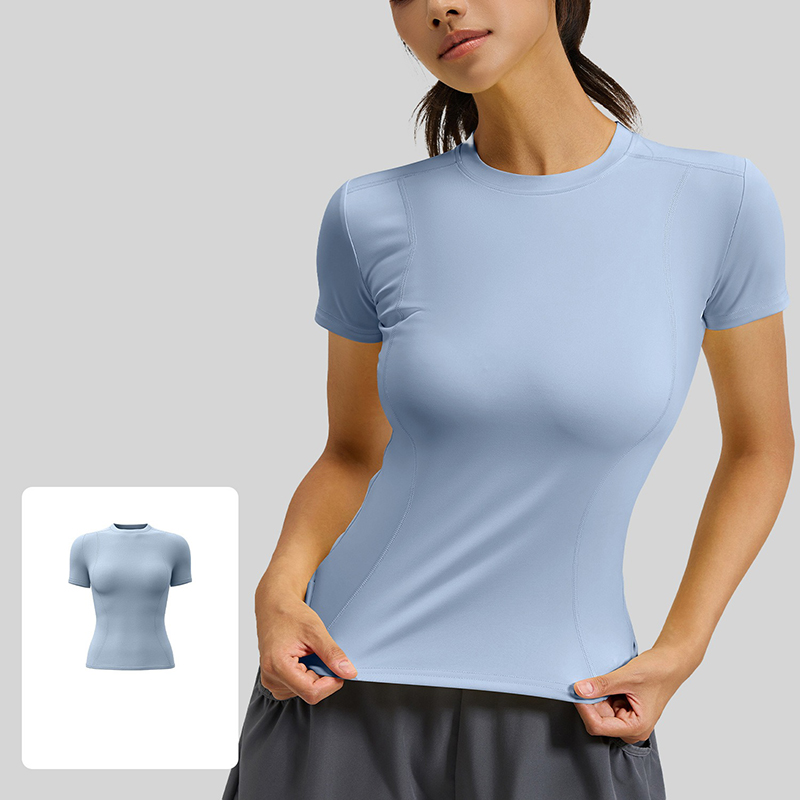 여성 슬림핏 요가 티셔츠 속건 통기성 반팔 러닝탑 가벼 - T Shirt Tight Fit 리뷰 및 가격