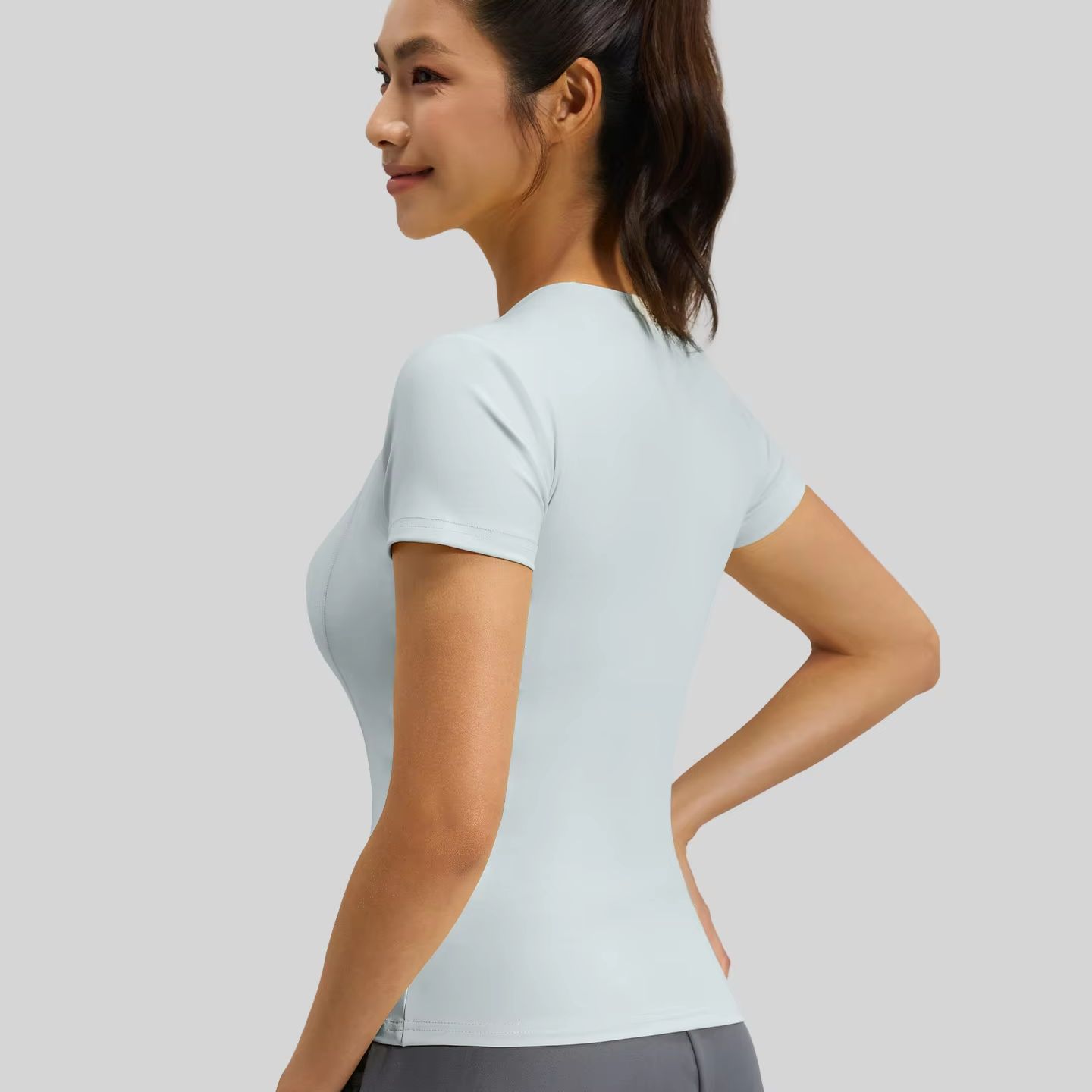 여성 슬림핏 요가 티셔츠 속건 통기성 반팔 러닝탑 가벼 - T Shirt Tight Fit 리뷰 및 가격