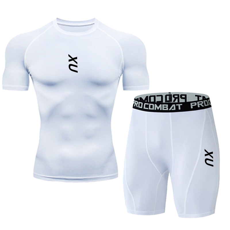 새로운 남성용 러닝 타이트 티셔츠 반팔 스포츠 티셔츠  - T Shirt Tight Fit 리뷰 및 가격