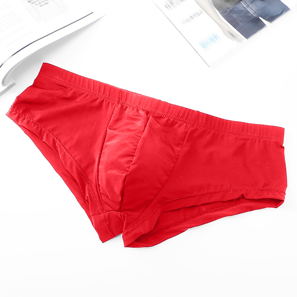 아이스 실크 속옷 복서 팬티 통기성 벌지 파우치 팬티  - Trunk Breathable Men 리뷰 및 가격