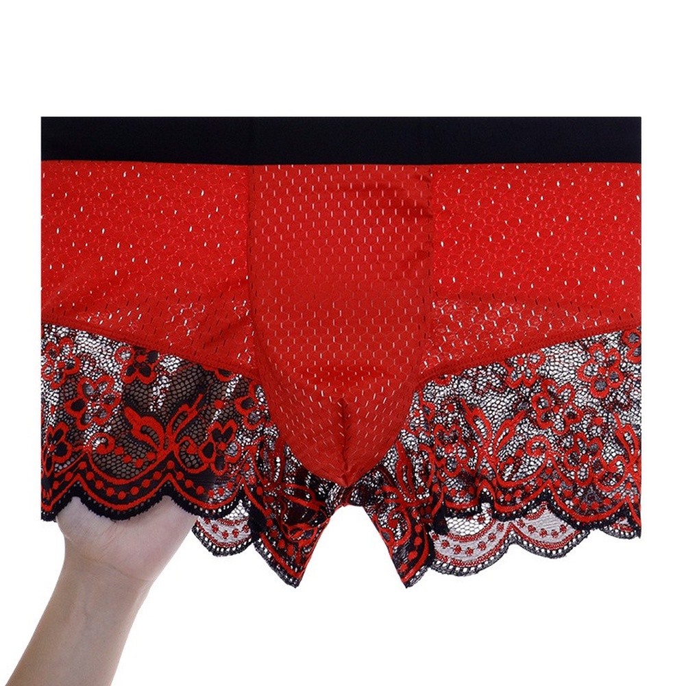 남성용 아이스 실크 레이스 메쉬 팬티 볼륨 파우치 속옷 - Pouch Boxer Pouch 리뷰 및 가격