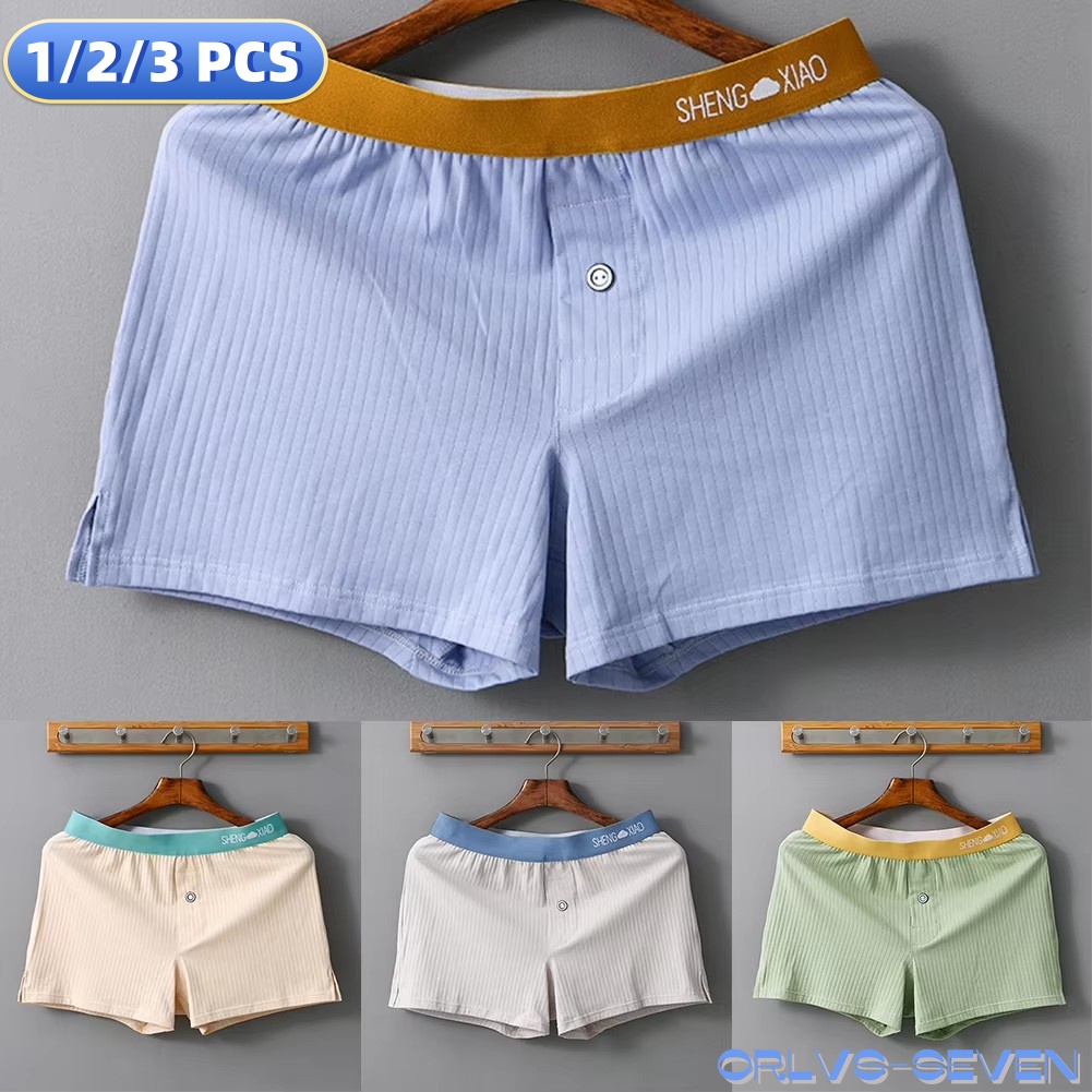 1/2/3 PCS 남자 팬티 코튼 솔리드 컬러 통기성  - Trunk Breathable Men 리뷰 및 가격