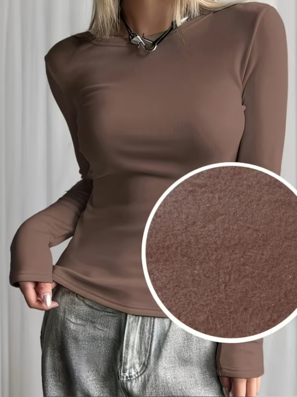 여성용 양털 안감 베이스 레이어 셔츠 긴팔 슬림핏 이너 - Base Layer Top 리뷰 및 가격